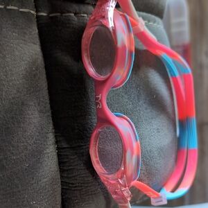 TYR Vibrant Pink and Blue Goggles